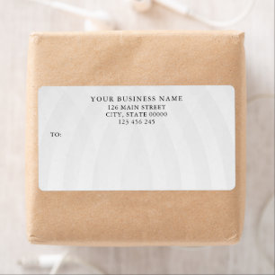Stylish Business Professional Logo Shipping Label