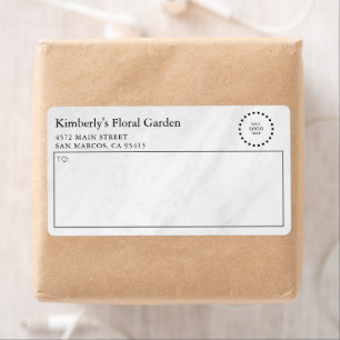 Stylish Business Professional Logo Shipping Label