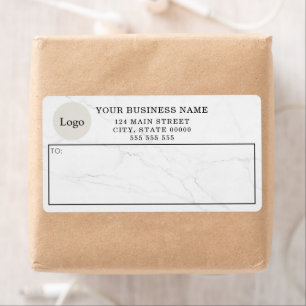 Stylish Business Professional Logo Shipping Label