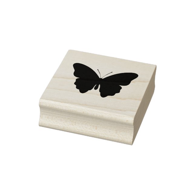 Stylish Butterfly Silhouette 2 Inch Ink Stamp (Stamp)