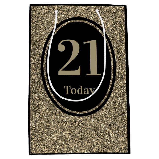 Stylish by year special birthday gift bag 21st (Front)