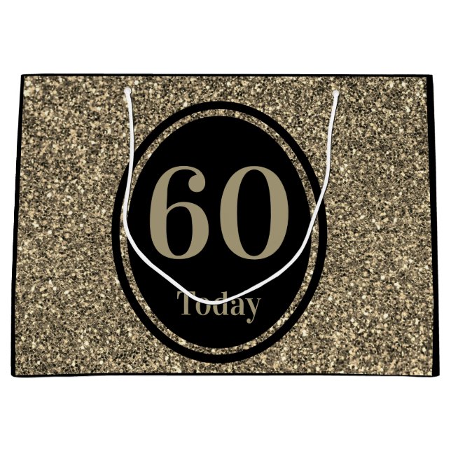 Stylish by year special birthday gift bag 60th (Front)