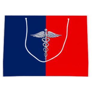 Stylish Caduceus Medical Symbol League Large Gift Bag