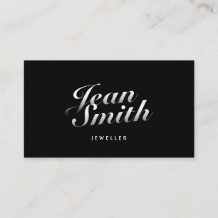 Stylish Calligraphic Jewellery Business Card