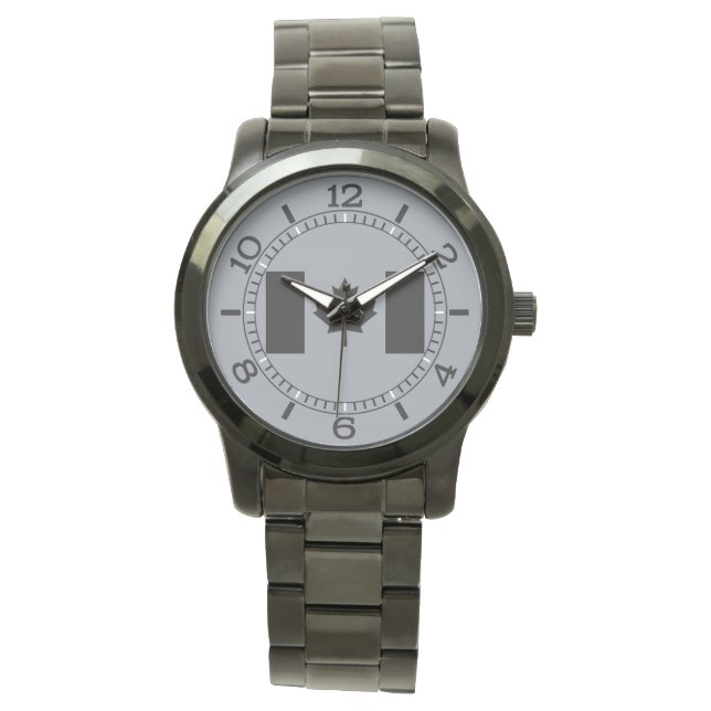 Stylish Canadian Flag in Black Watch (Front)