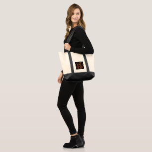 Stylish Canvas Tote Bag with Modern Logo – Perfect