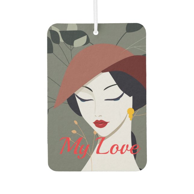 Stylish Car Hanging Fragrance Accessory Air Freshener (Front)