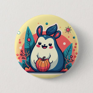 Stylish Cartoon Squirrel Nuts Buttons
