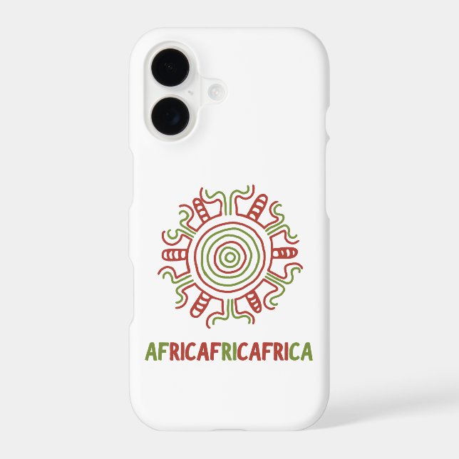Stylish case for apple 17 with Africa print (Back)