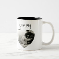 Stylish | Cat | Heart Photo Two-Tone Coffee