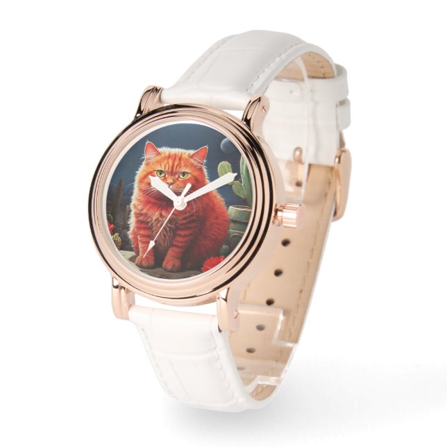 Stylish cat watch for cat's lovers (Angle)
