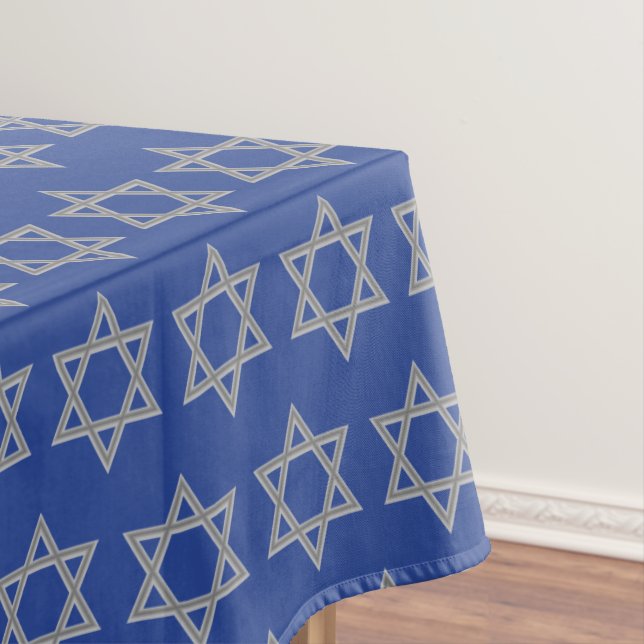 Stylish | Chanukah | STAR OF DAVID Tablecloth (In Situ)