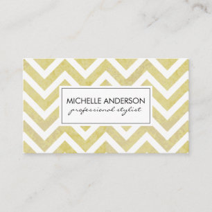 Stylish Chevron Hair Stylist Appointment Card