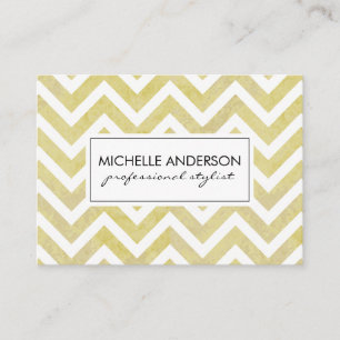Stylish Chevron Hair Stylist Appointment Card