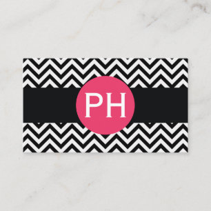 Stylish Chevron Pattern Business Card