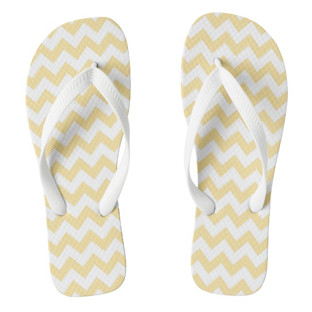 Stylish Chevron Patterned Flip Flops (Footbed)