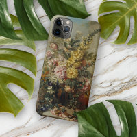 Stylish Chic Antique Floral Still Life Painting