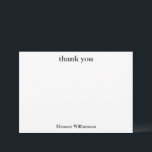 Stylish Chic Black White Custom Bridal Shower Thank You Card<br><div class="desc">Stylish Chic Black White Custom Bridal Shower Thank You Card</div>
