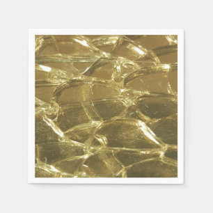 Stylish Chic Festive Shiny Gold Golden Glitter Napkin