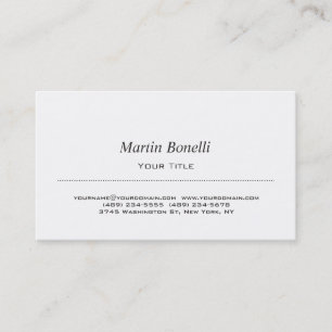 Stylish Chic Minimalist Modern Trendy Business Card