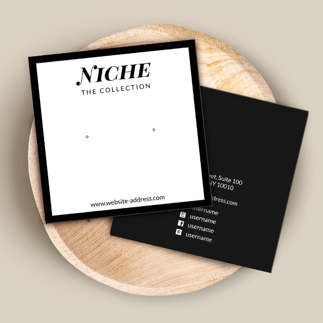 Stylish Chic Modern White Earring Jewelry Display (Creator Uploaded)