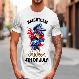 Stylish Chicken With Hat and Sunglasses T-Shirt