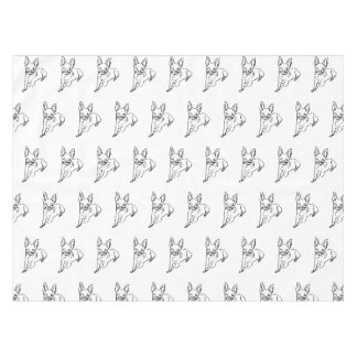 Stylish Chihuahua: Personalised Line Art Tablecloth