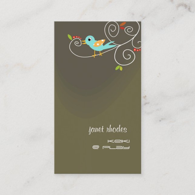 Stylish Childcare business cards (Front)