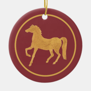 Stylish Chinese Year of the Horse Ornament