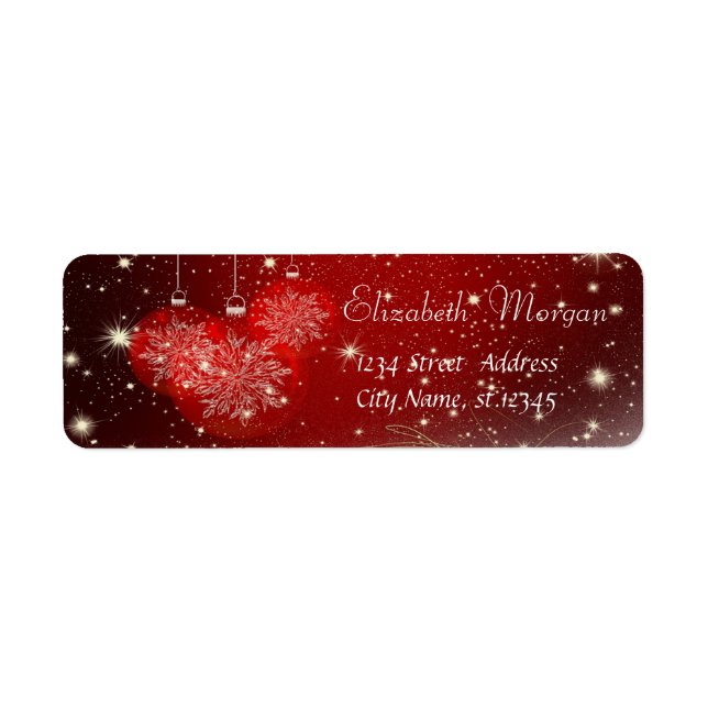 Stylish Christmas Balls,Red (Front)