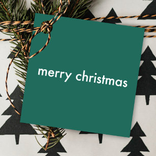 Stylish Christmas   Modern Simple Minimalist Green Favour Tags