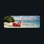Stylish ,Christmas Presents,Beach<br><div class="desc">Elegant christmas presents  on beach background. An elegant and sophisticated designe.Costumize with your name and address details.</div>