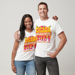 Stylish CICADA SURVIVOR 2024 Broods XIII XIX T-Shirt