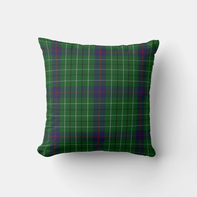 Stylish Clan Duncan Tartan Plaid Pillow (Front)