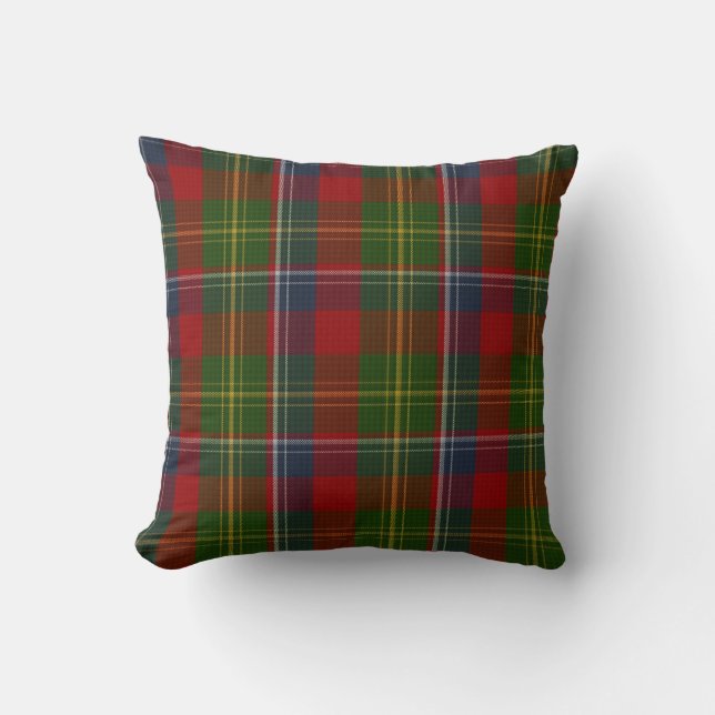 Stylish Clan Forrester Tartan Plaid Pillow (Front)