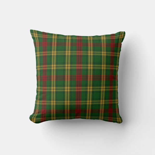 Stylish Clan MacMillan Tartan Plaid Pillow (Front)