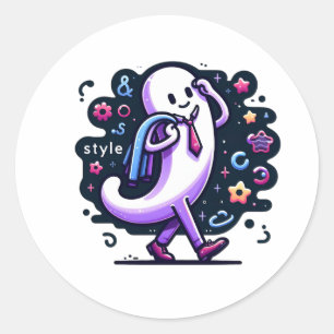Stylish. Classic Round Sticker