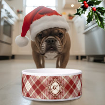 Stylish Classic Tartan Plaid Personalised Dog