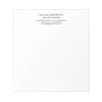 Stylish Classical Plain Simple White Professional