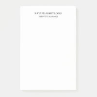Stylish Classical Plain Simple White Professional