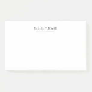 Stylish Classical White Elegant Plain Simple Post-it Notes