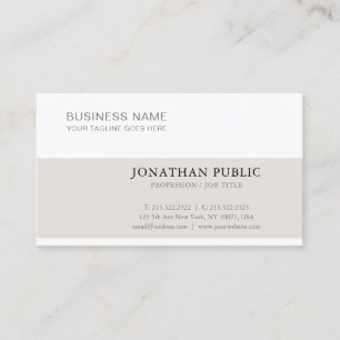 Stylish Clean Creative Modern Plain Trendy Luxury Business Card