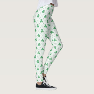 Stylish Clover Print Leggings for Casual Wear