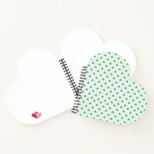 Stylish Clover Print Spiral Notebook for Daily Use