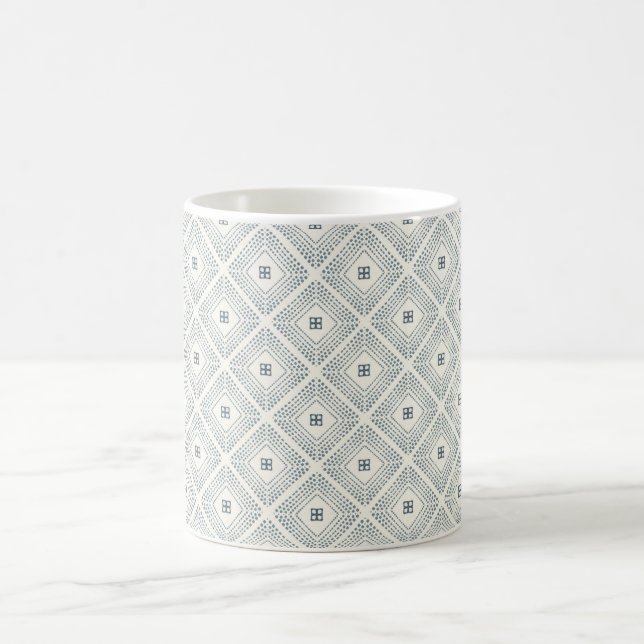 Stylish Coffee Mug Geometric Nesting Squares  (Center)