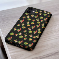 Stylish colorful flower pattern Black background