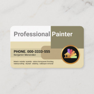 Stylish Colour Block Patterns Painter Business Card