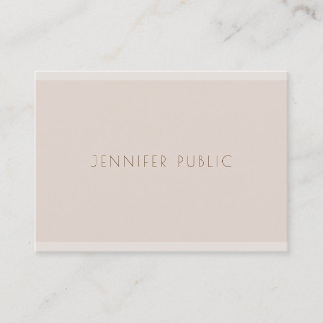 Stylish Colour Harmony Template Sophisticated Luxe Business Card (Front)