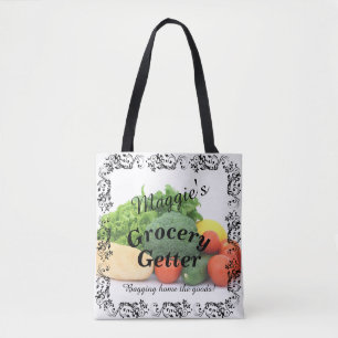 Stylish Colourful Customisable Everyday Use Grocer Tote Bag
