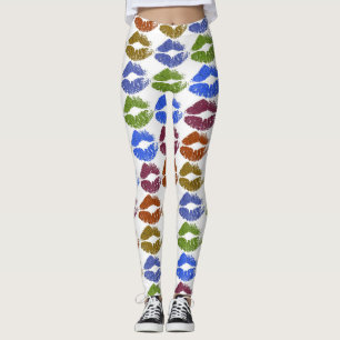 Stylish Colourful Lips #23 Leggings